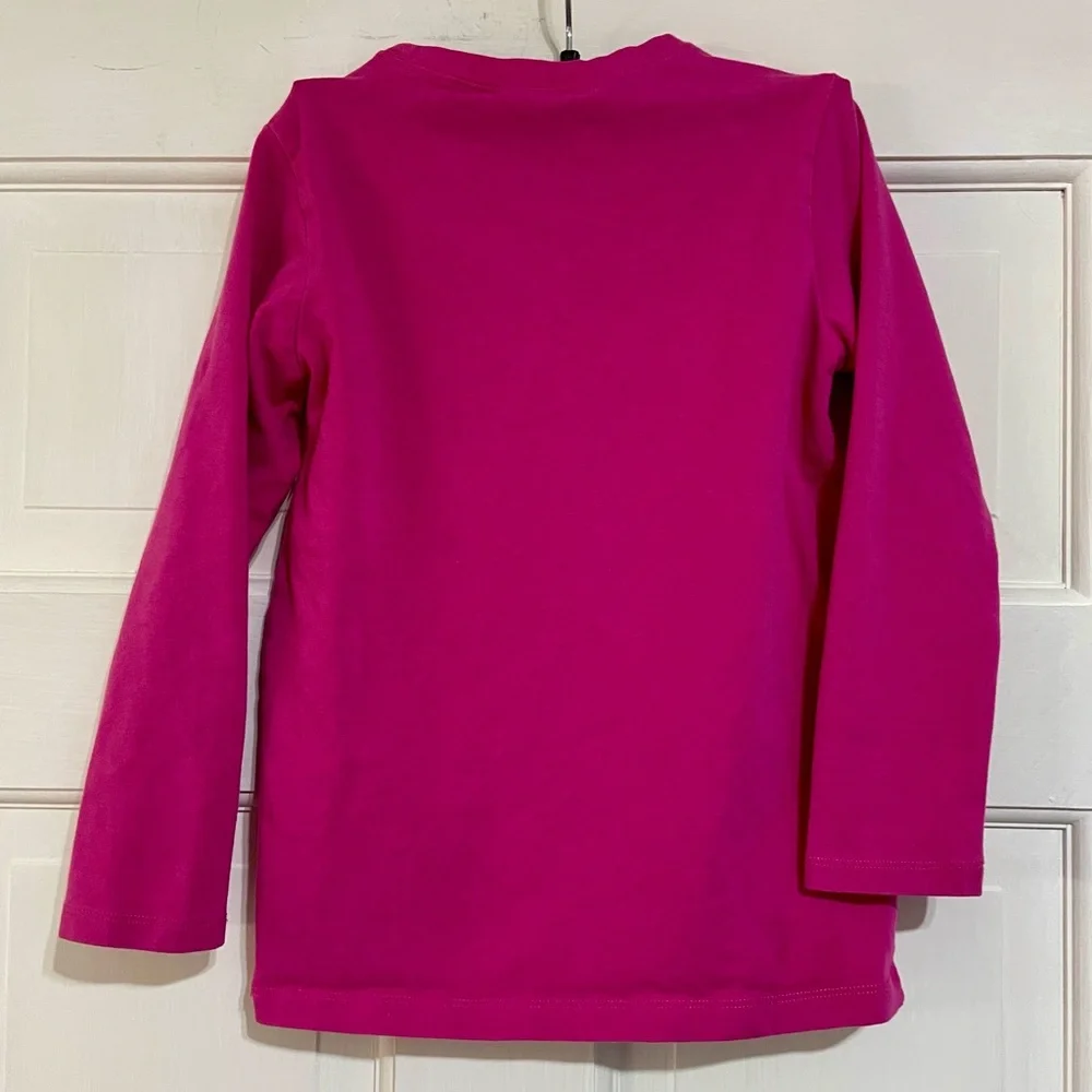 Ralph Lauren girls size 6 pink long sleeve logo tshirt